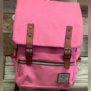 Feskin Pink Professional Laptop Backpack